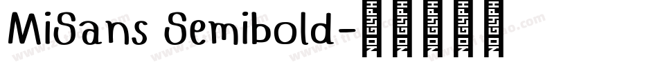 MiSans Semibold字体转换